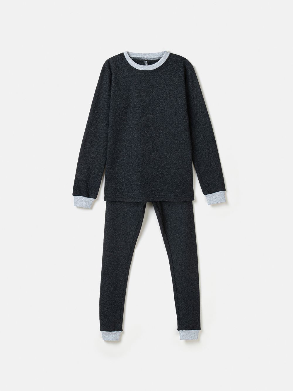 Комплект термобелья "Черный меланж" 7+