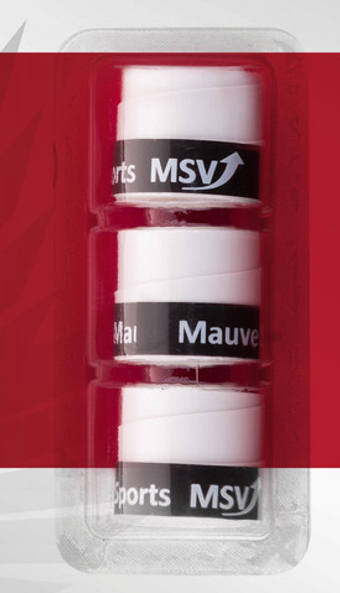 Теннисные намотки MSV Overgrip Tac Perforated 3P - белый