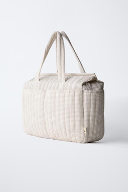 ZARA НАБОР СУМОК ДЛЯ МАМ «ВИШИ», БЕЛЫЙ