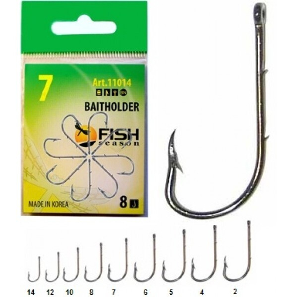 Крючок FISH FS BAITHOLDER с ушком №7 покрытие BN