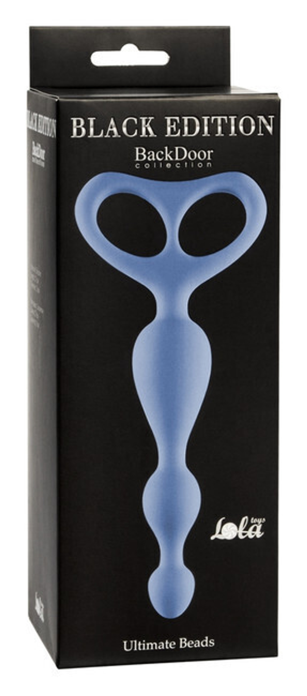 Рельефный анальный стимулятор Ultimate Beads (17 см , васильковый ) (Цвет: васильковый)