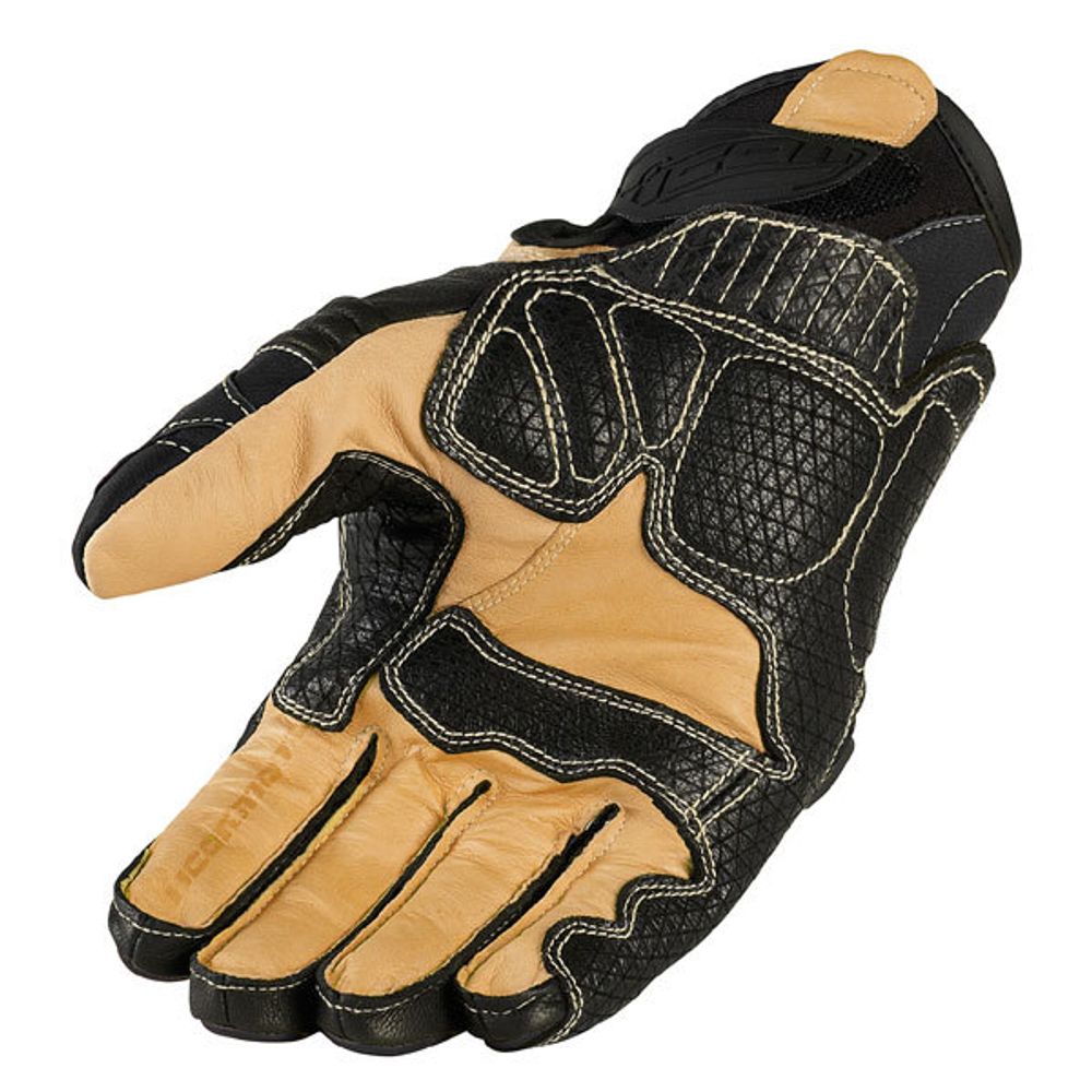 Мотоперчатки - ICON OVERLORD SHORT (черные)