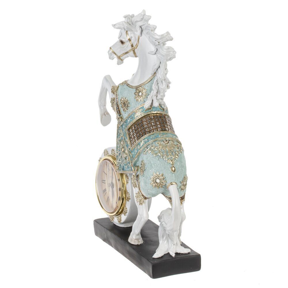 GAEM Фигурка декоративная "Лошадь" с часами (AAx1,н/п), L23 W7 H33 см
