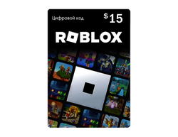Карта оплаты Roblox 15 USD USA [Цифровая версия] (для ПК, цифровой код доступа)