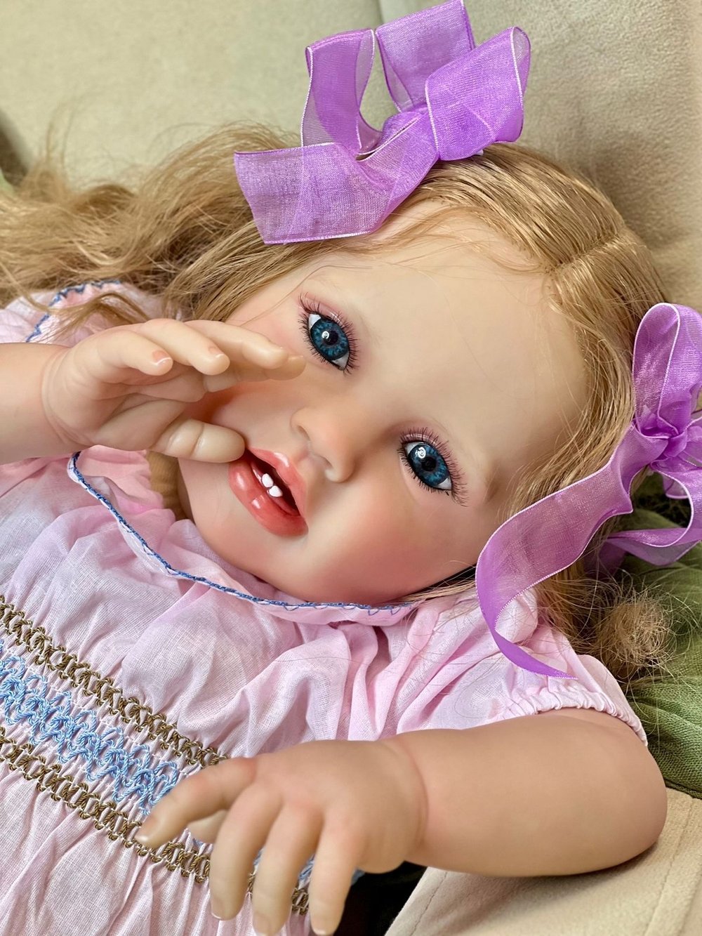 Кукла Реборн мягконабивная 60см в пакете (FA-835)