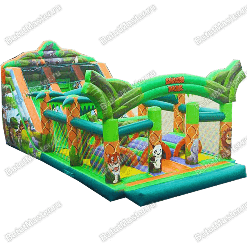 Надувной батут "Увлекательный сафари парк"
