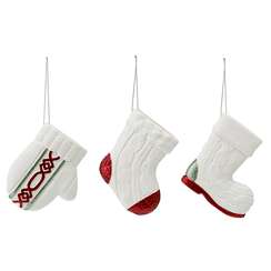 Набор ёлочных украшений warming tale из коллекции new year essential, 3 шт.