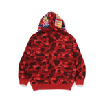 A Bathing Ape X Clot Camo Shark Full Zip Худи красный