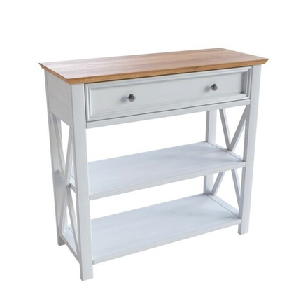 Консоль «Форест» белый воск/антик