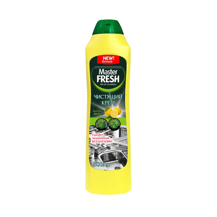 Чистящее средство для кухни Master Fresh, крем, лимон, 500 мл