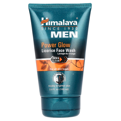 Himalaya, Power Glow, мужское средство для умывания со вкусом солодки, 100 мл (3,4 жидк. унции)