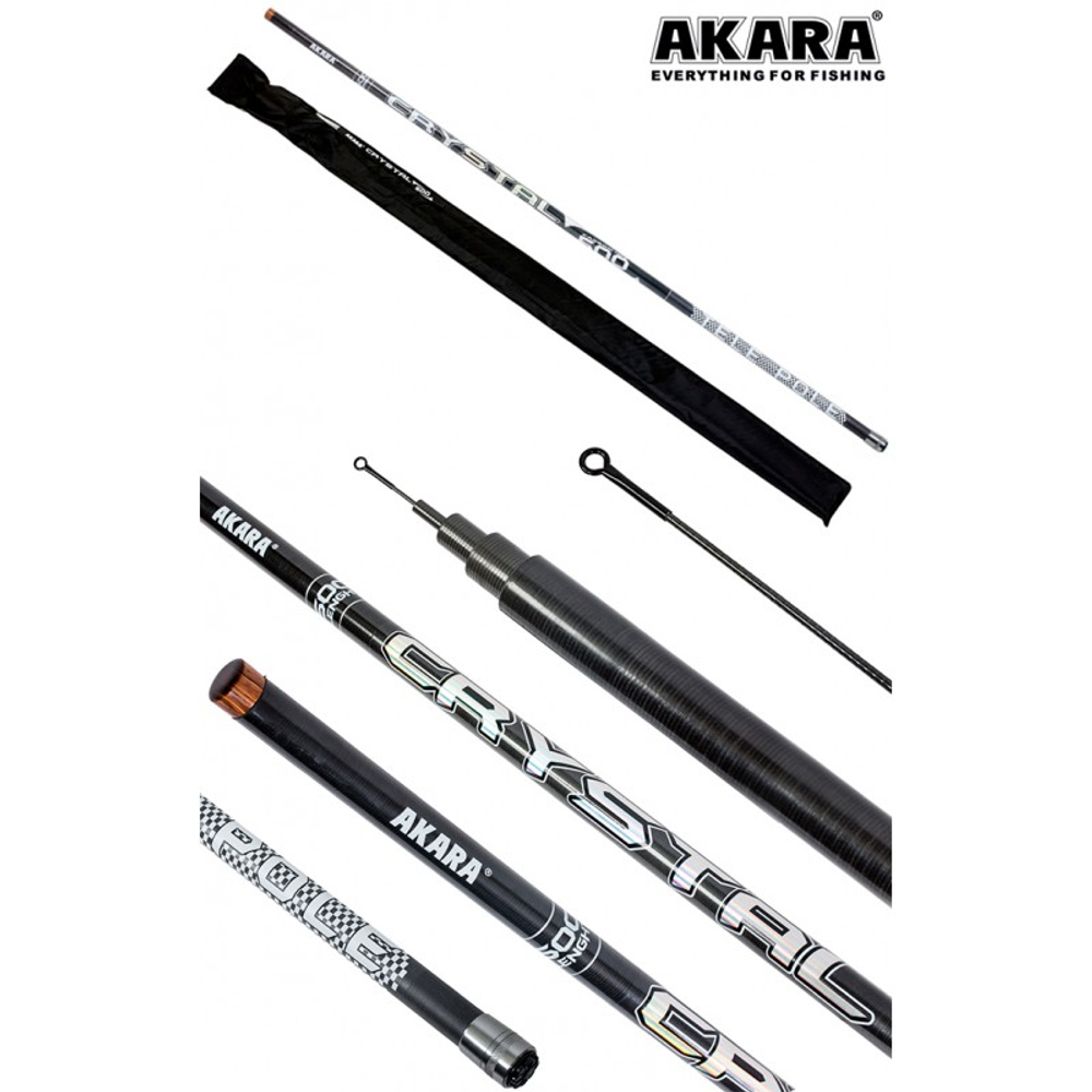 Удилище маховое Akara Crystal Pole 4м, 200гр