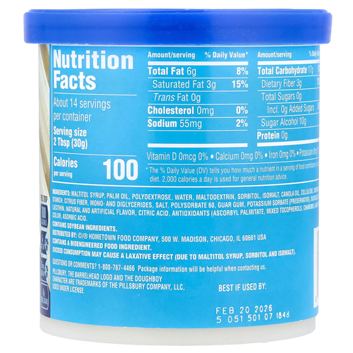 Pillsbury, Без сахара, глазурь премиального качества, ваниль, 425 г (15 унций)