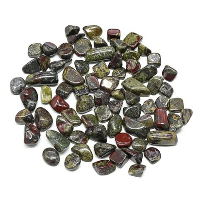 Яшма зеленая галтовка фракция 10-15 мм., упаковка 100 гр.