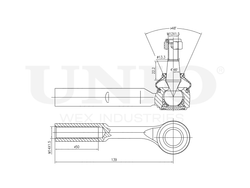 Наконечник рулевой правый UNIO SSP-10085