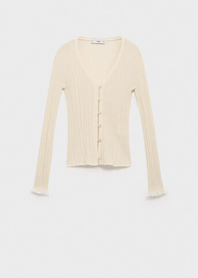 Кардиган с контрастной окантовкой