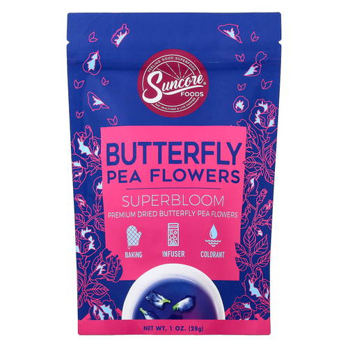 Suncore Foods, Цветы гороха-бабочки, 28 г (1 унция)