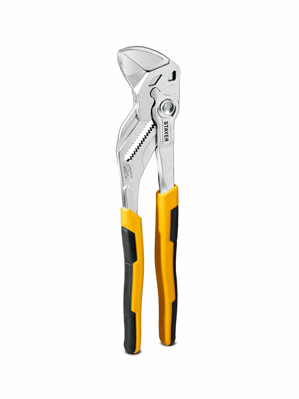 STAYER PlierWrench 180 мм, захват 40 мм, переставные клещи-гаечный ключ (22401) (1)