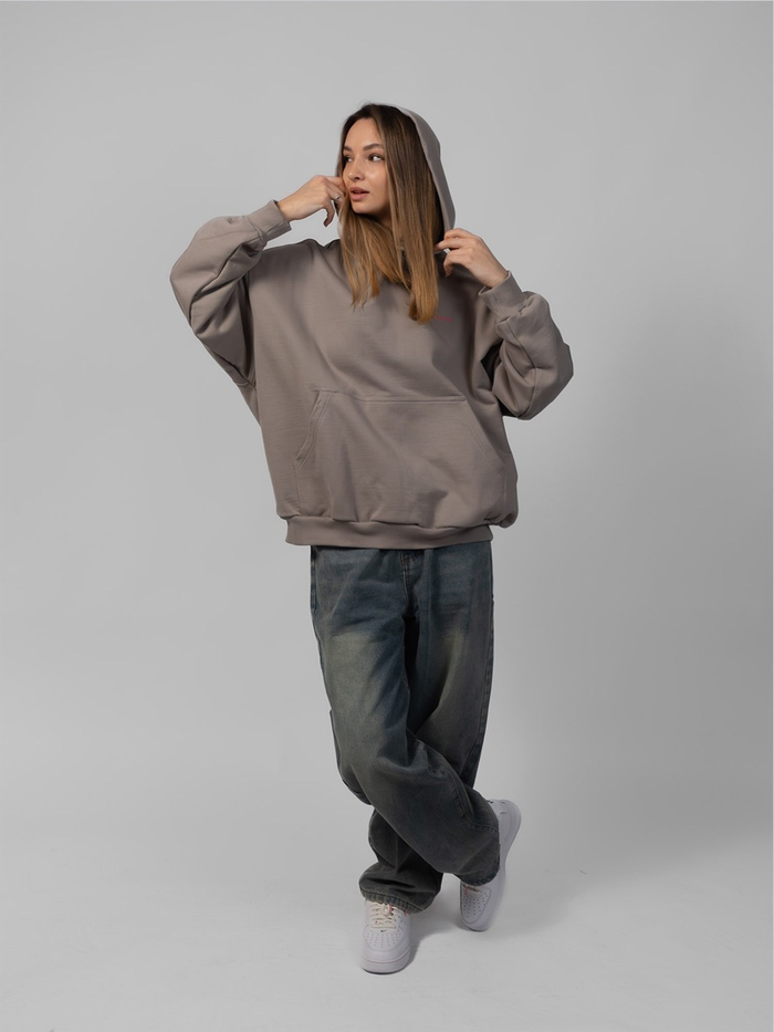 Худи Small Logo (Taupe grey)