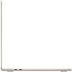 Apple MacBook Air 15 (M3, 8C CPU/10C GPU, 2024), 24 ГБ, 512 ГБ SSD, Starlight (сияющая звезда) MC9K4