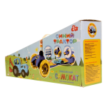 Самокат 3кол. Синий трактор, 120 и 80 мм, рег.рул. стойка