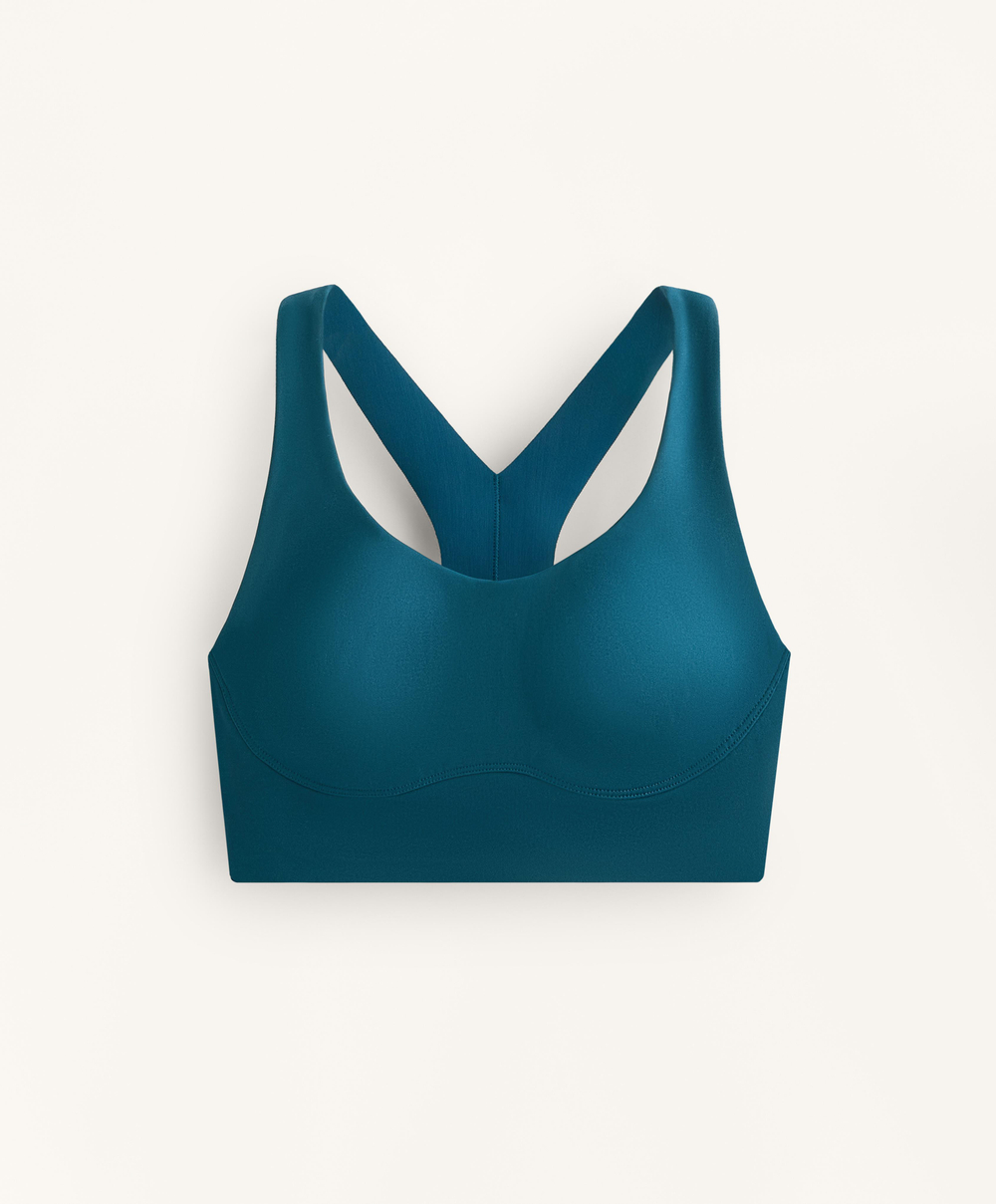 OYSHO Спортивный бюстгальтер, сине-зеленый