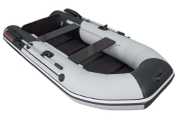 Лодка ПВХ Таймень NX 2850 слань-книжка киль светло-серый/черный