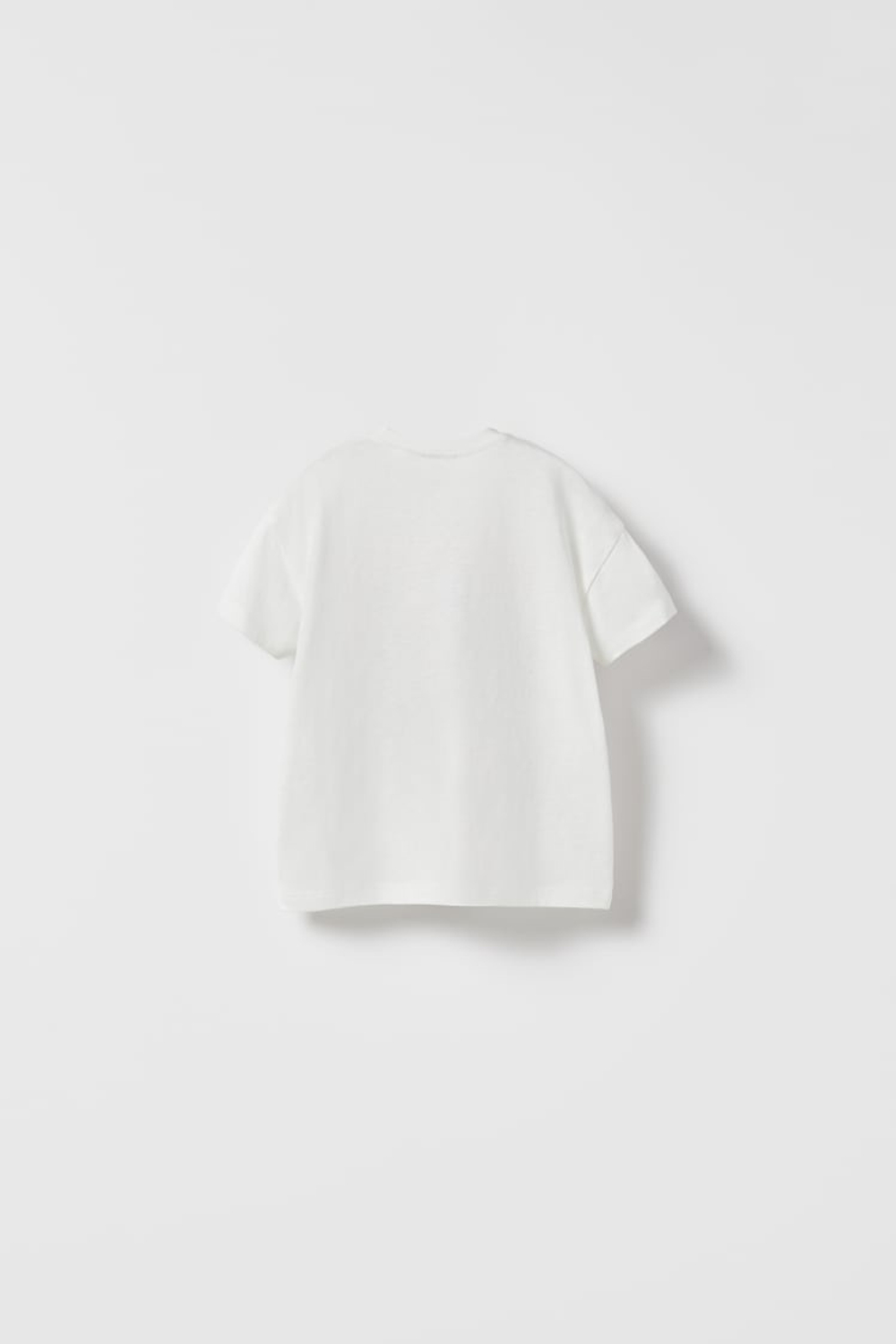 ZARA ФУТБОЛКА С ПРИНТОМ, БЕЛЫЙ