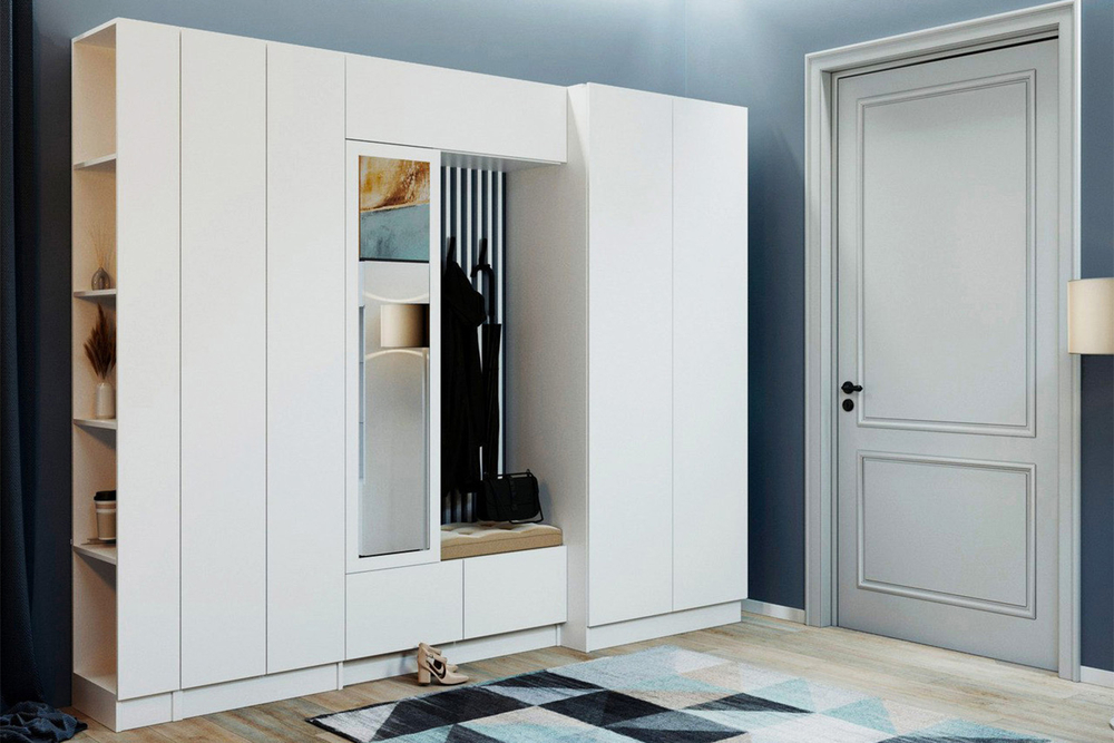 Шкаф для одежды и белья Руэлла, Белый