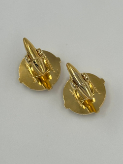 Запонки чёрные с парусником Wedgwood