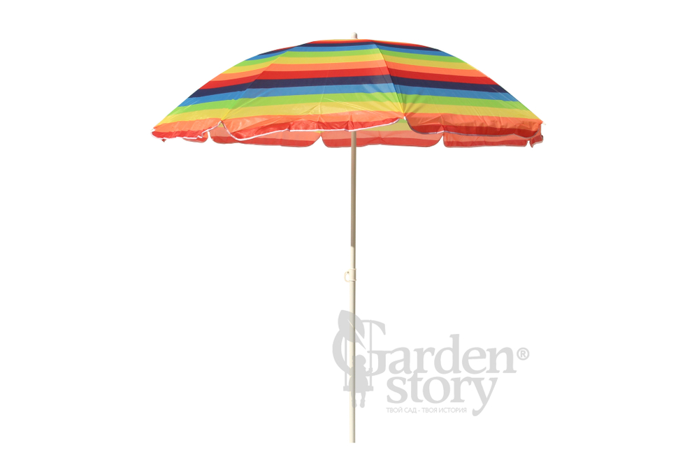 Зонт  2,0м разноцветный (уп.12шт.) 2 части арт.WRU051 "Garden story"