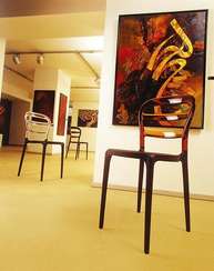 Стул Miss Bibi черный/янтарный