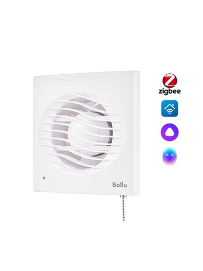 Вентилятор вытяжной Ballu BAF-AR 120 VP с обратным клапаном и тяговым выключателем