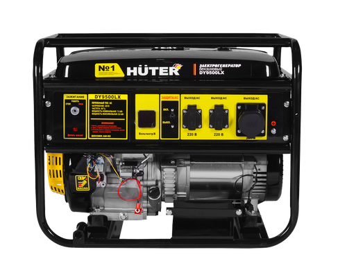 Портативный бензогенератор HUTER DY9500LX - [7,5 кВт / 220V] эл. старт