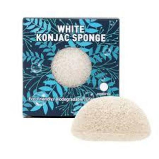 Спонж для умывания конняку  TRIMAY White Konjac Sponge