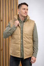 Жилет мужской с воротником "HN-17" бежевый