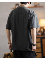 Футболка с круглым воротом и короткими рукавами для мужчин с принтом