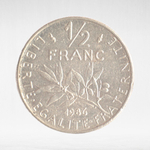 France, ½ Franc 1986 - Signature "O. Roty", VF