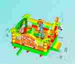 Коммерческий надувной батут «Сафари-экскурсия 2» 4x3.5x2,5 м