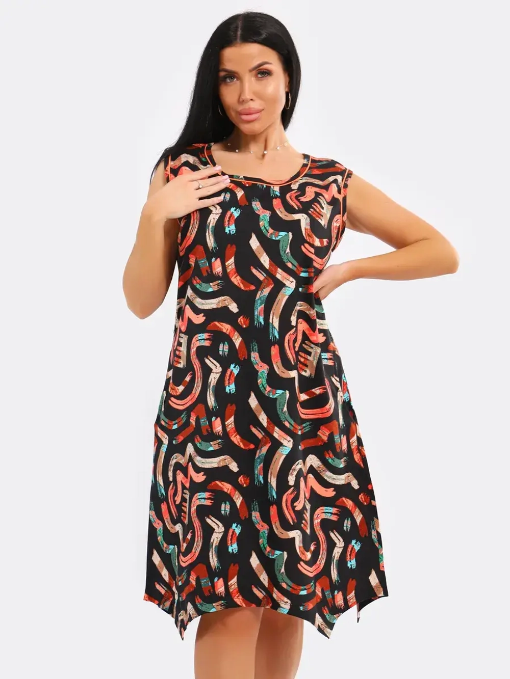 Платье хлопок большие размеры