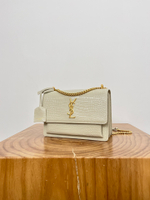 SUNSET MEDIUM ИЗ КОЖИ С ТИСНЕНИЕМ КРОКОДИЛА