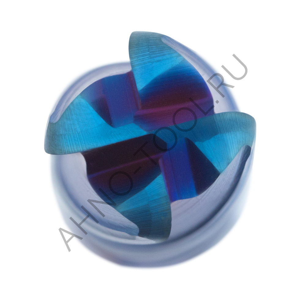 Фреза твердосплавная радиусная  12мм (L=75, l=30, хв=12) Z4 35° по закаленной стали BRHM-4R-D12.0R2.