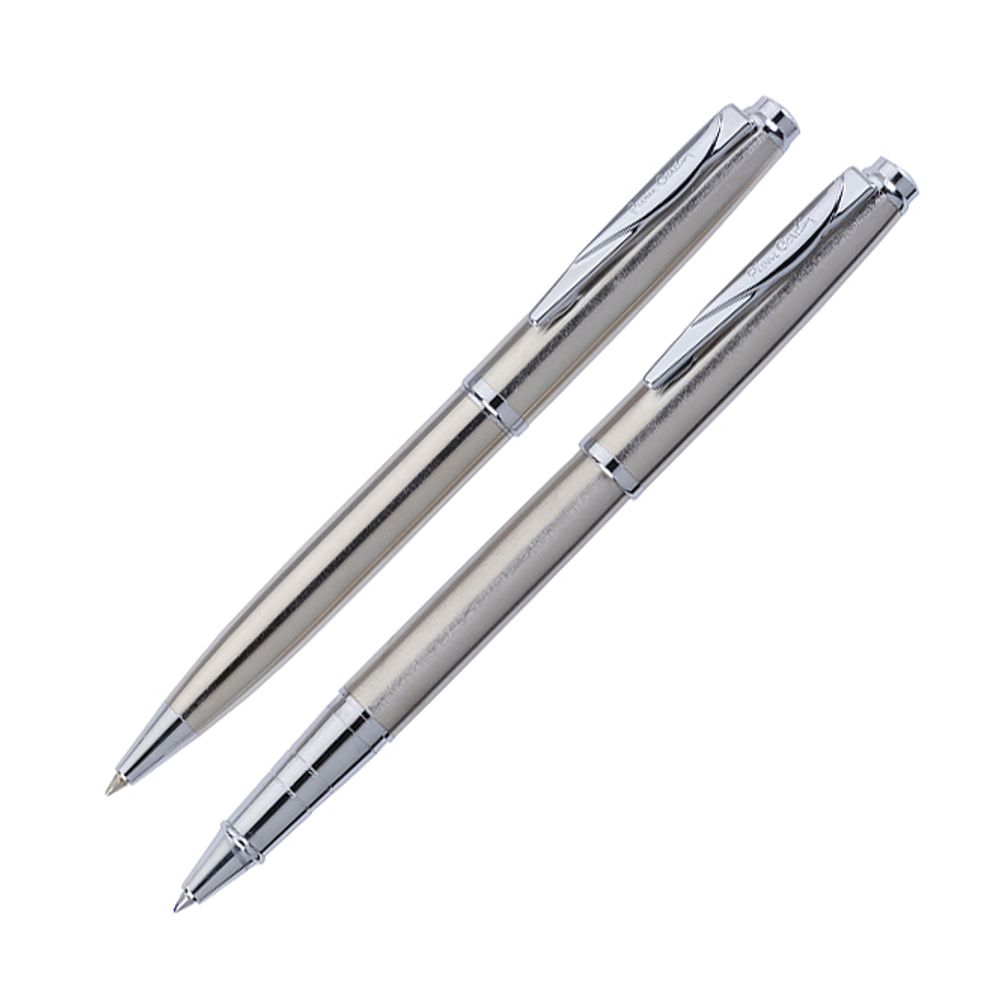 Набор подарочный Pierre Cardin Pen&amp;Pen - Steel, ручка шариковая + ручка роллер