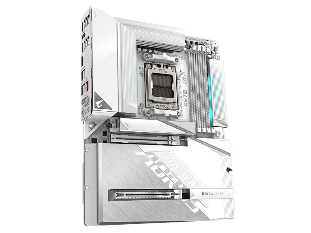 Материнская плата Gigabyte X870 Aorus Stealth Ice, Socket AM5, AMD X870, ATX, RTL