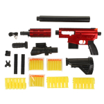 Автомат с мягк.пулями, цв. красный, коробка 708A