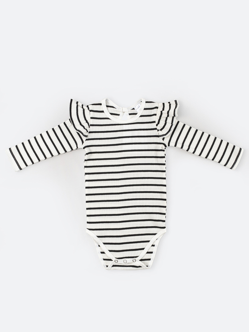 Боди в полоску, Белый