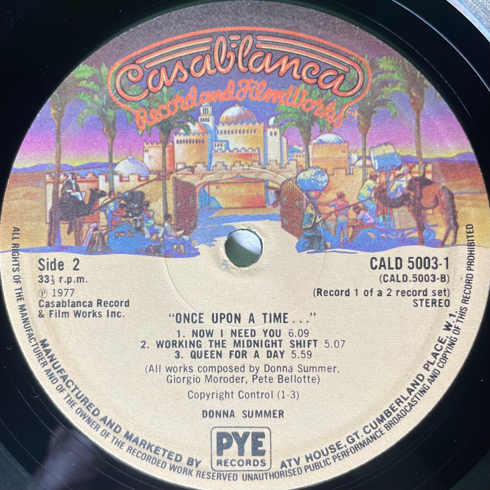 Donna Summer ‎– Once Upon A Time 2LP (Англия 1977г.)