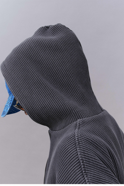 Худи Двухсторонний Nothomme Monterest vintage waffle knit reversible relaxed fit hooded