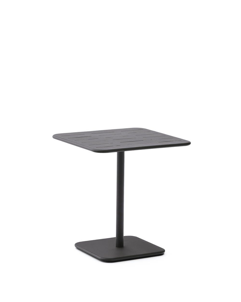 Уличный стол Brai из темно-серой оцинкованной стали 70 x 70 см