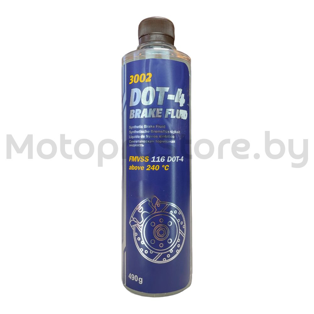 Тормозная жидкость Mannol 3002 DOT-4 BRAKE FLUID 490г